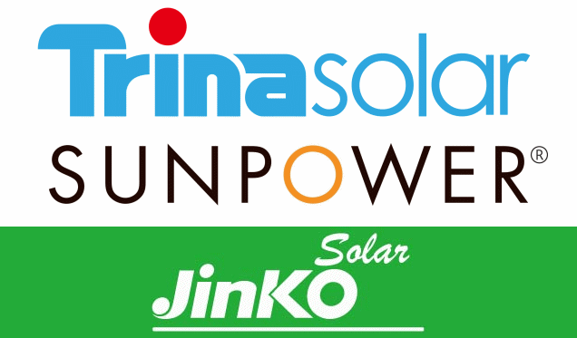 Trina Solar,SunPower和Jinkosolar