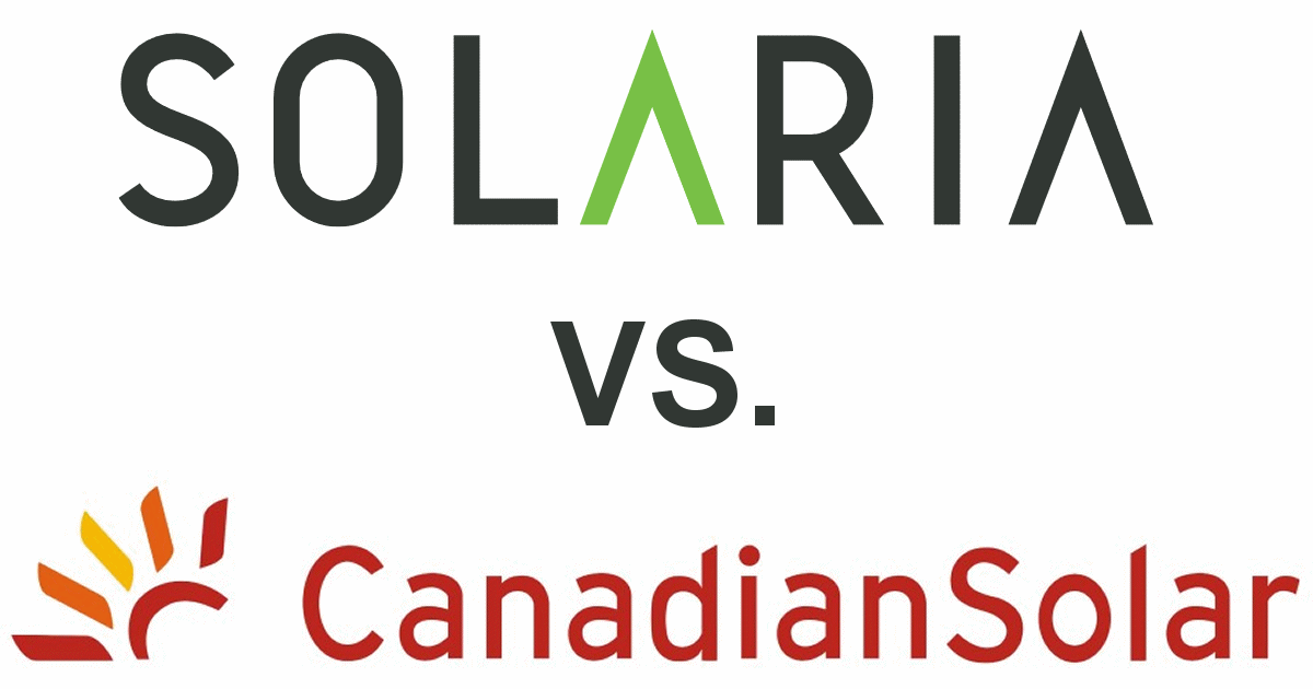 Solaria vs.加拿大太阳能