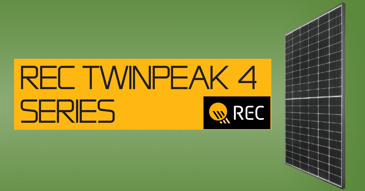 rec twinpeak 4太阳能电池板