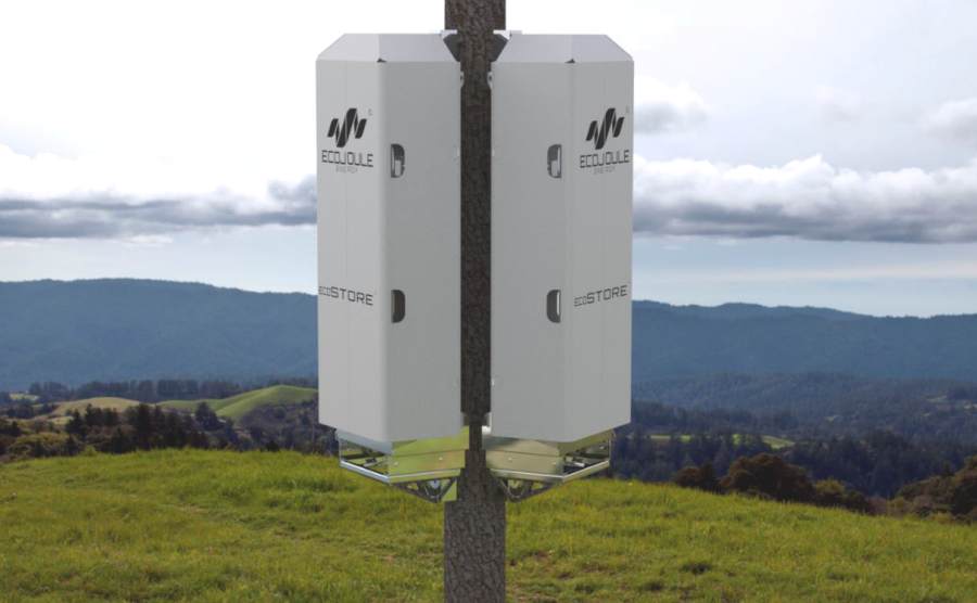 EcoJoule Ecostore pole-mounted电池