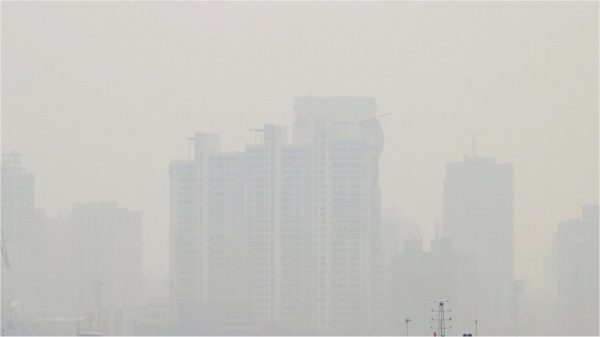 中国的空气污染阻挡了阳光