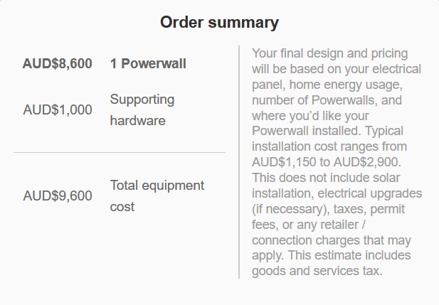 特斯拉Powerwall 2电池当前价格- 2018年4月