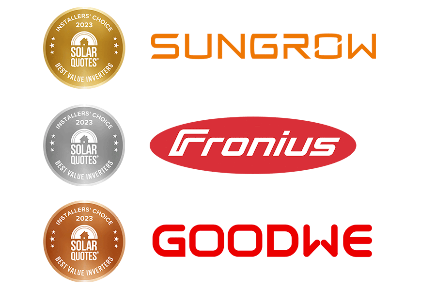 最佳价值太阳能逆变器2023 -第一Sungrow，第二Fronius，第三GoodWe